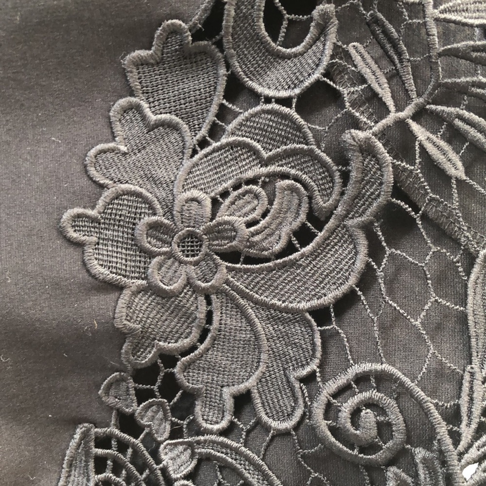 Winser London Black Dress with Embroidery